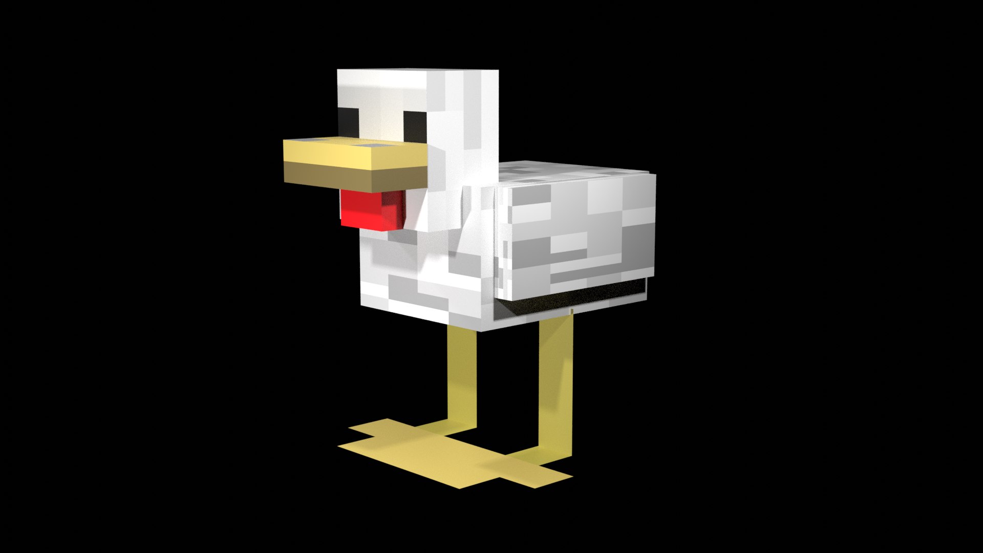 Minecraft Chicken 3D - TurboSquid 2126158