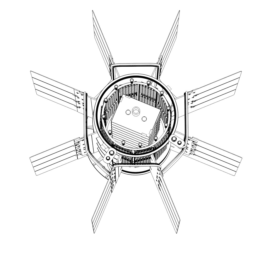 3d model multi-mission radioisotope thermoelectric generator