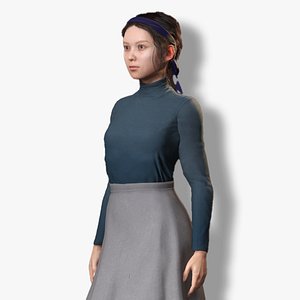 3D model FEMALE RIGGED