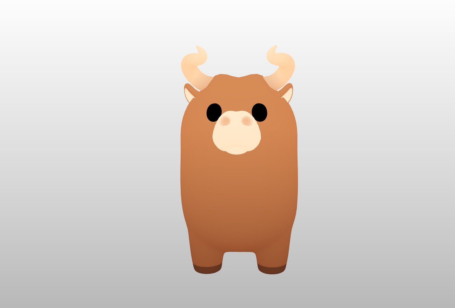 3D Bull Character - TurboSquid 2264117