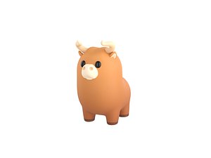 3D Bull Character