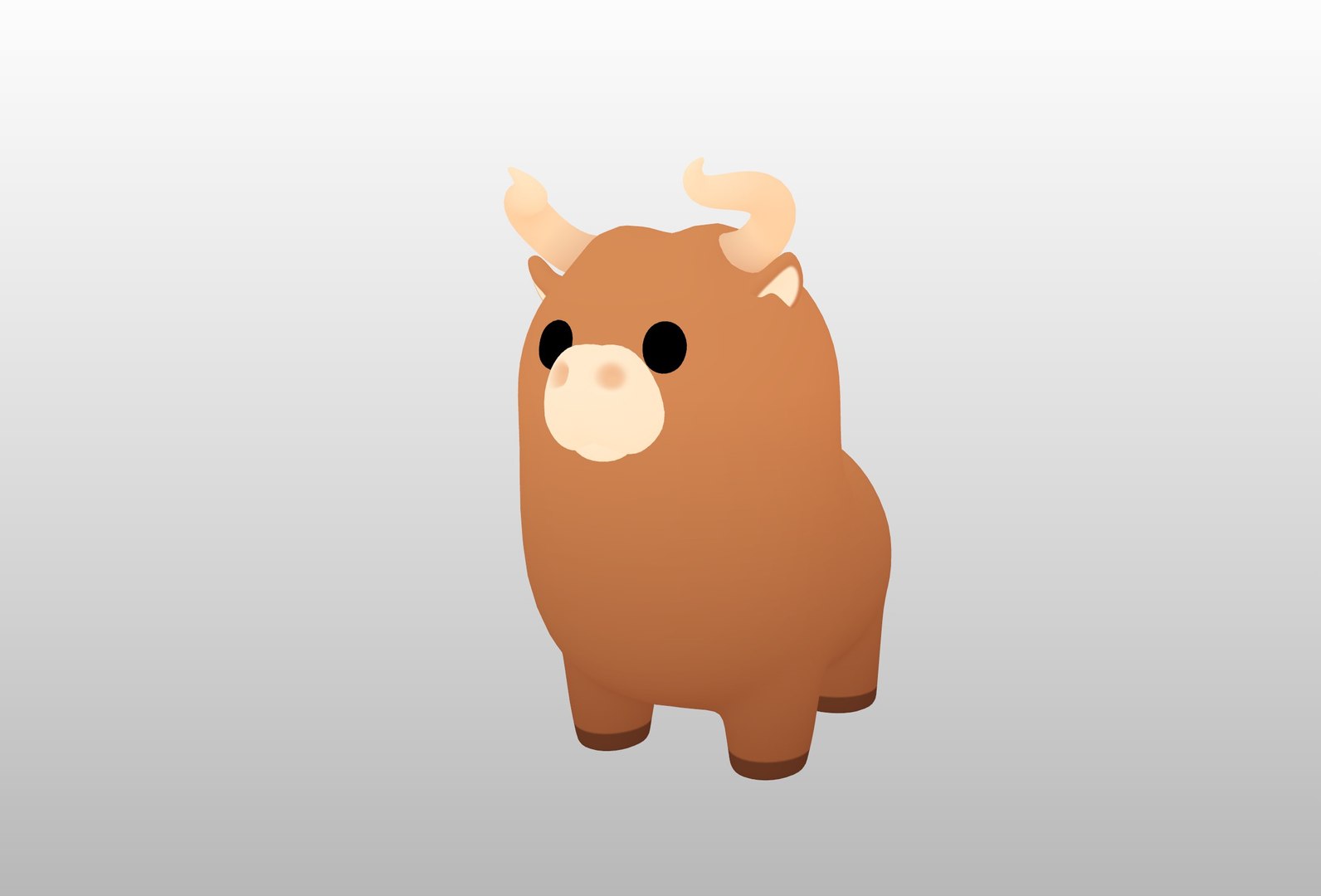 3D Bull Character - TurboSquid 2264117
