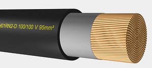 3d model welding cable h01n2-d 100-100