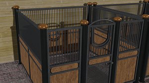 horse stall model