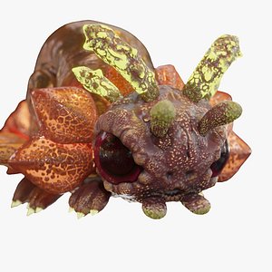 3D model Fantasy Creature Critter - Sunterpillar