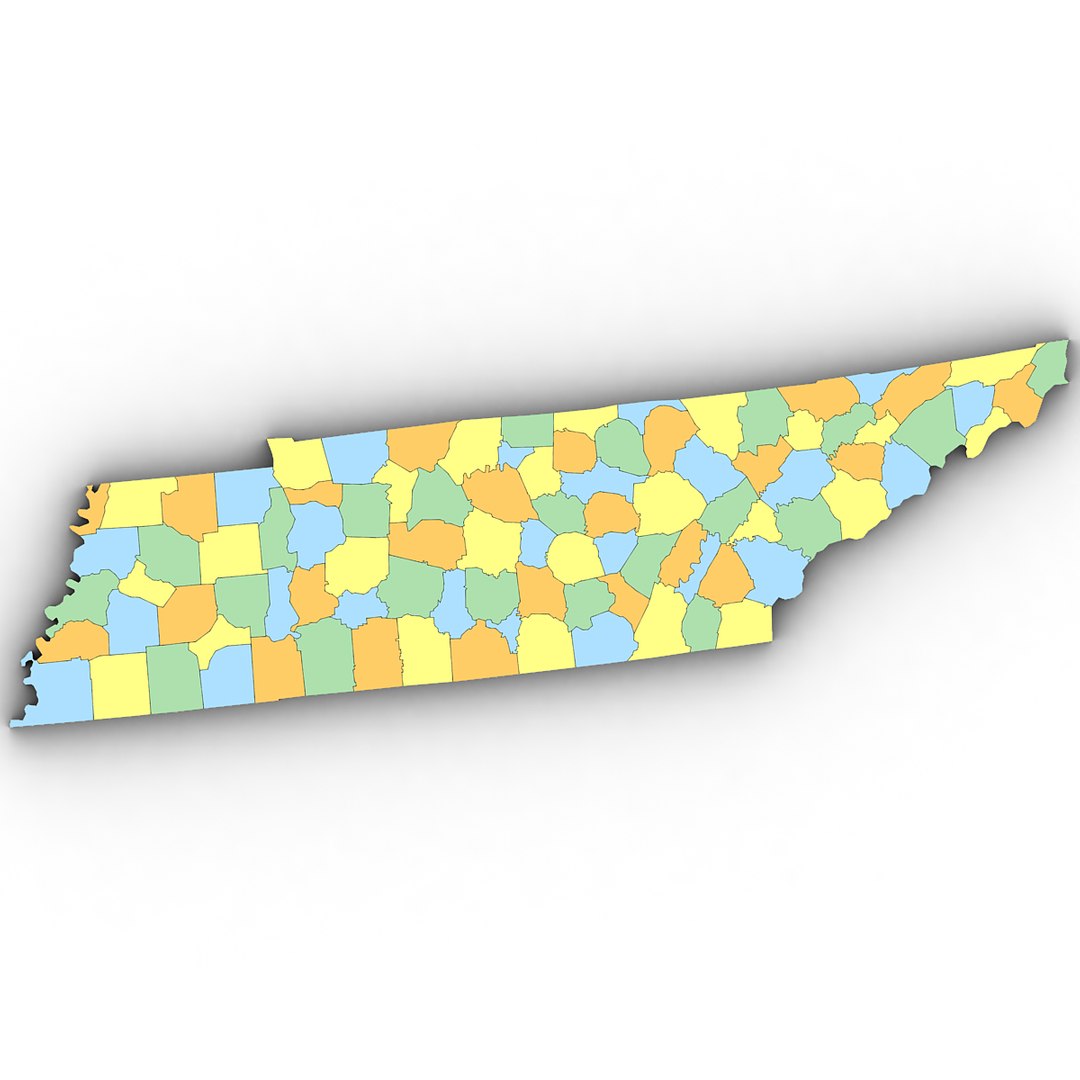 3D Political Tennessee Model TurboSquid 1302757