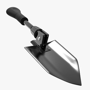 3d foldable shovel model