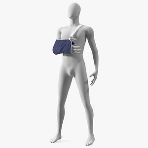 Arm Sling Bandage Right Hand Blue