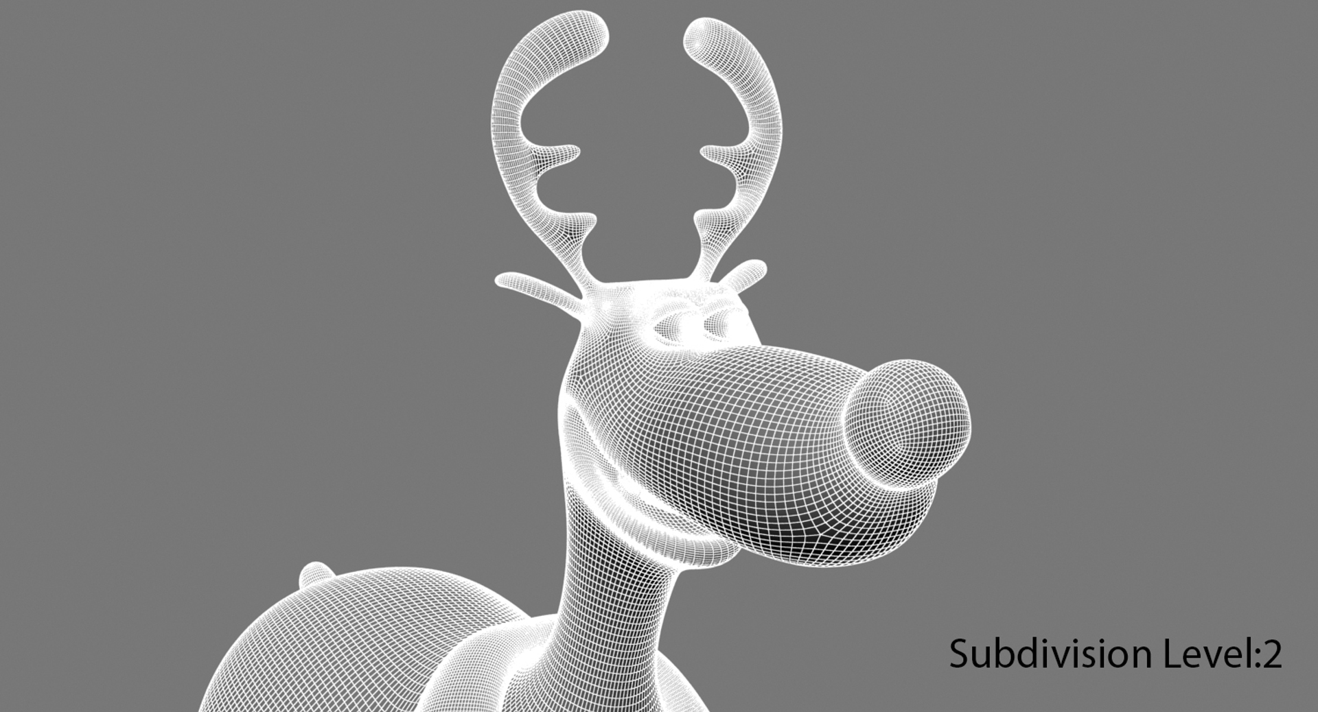 3D cartoon reindeer - TurboSquid 1221777