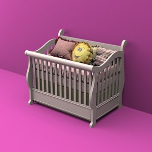 baby bed 3D model