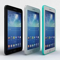 Samsung Galaxy Tab 3 Lite 7.0 Black-White-Green