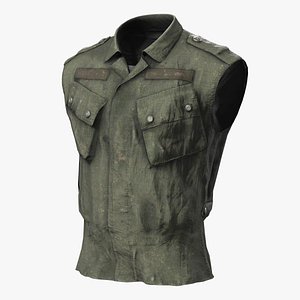 3D Sleeveless Military Shirt - Game Ready