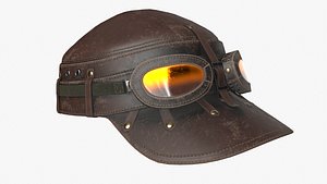 3D model Retro Aviator Helmet