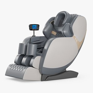 Luxury Electric Massage Seat Gray 3D model