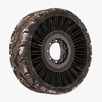 Hard Surface Tire Michelin X Tweel Dirty