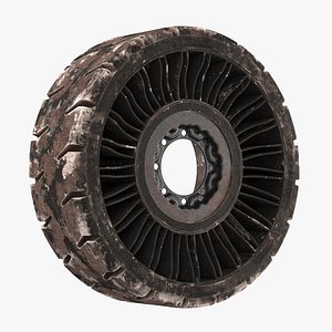 Hard Surface Tire Michelin X Tweel Dirty