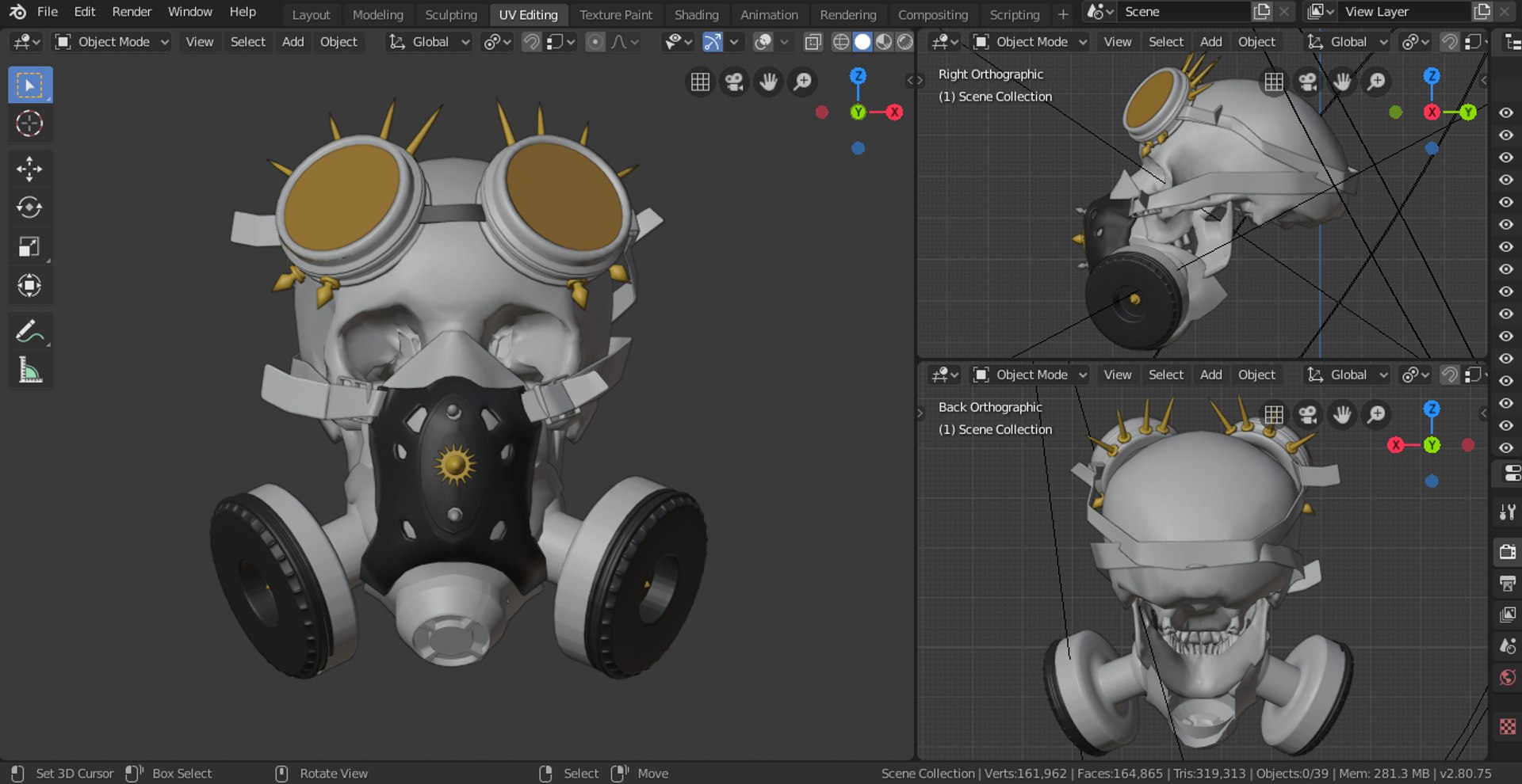 3D Steampunk Mask - TurboSquid 1448117