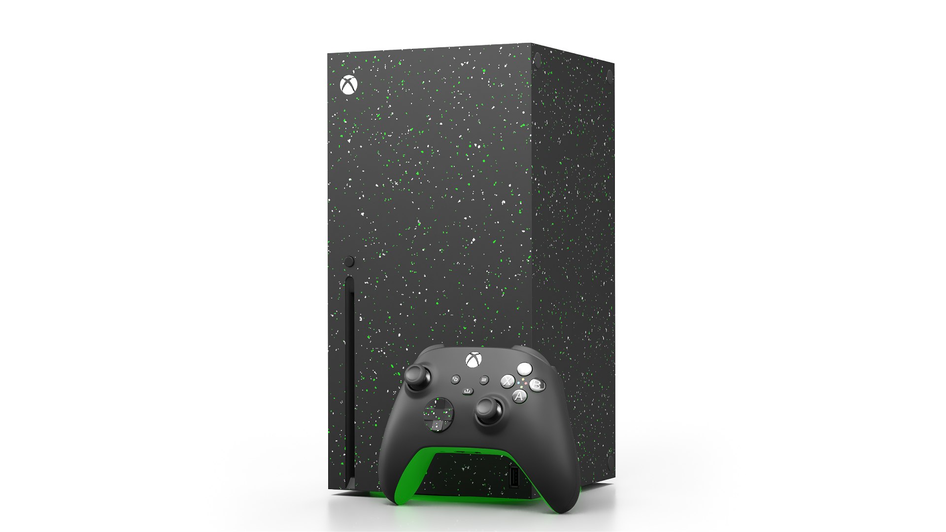 Xbox Series X Console And Controller Galaxy Black 3D Model - TurboSquid ...