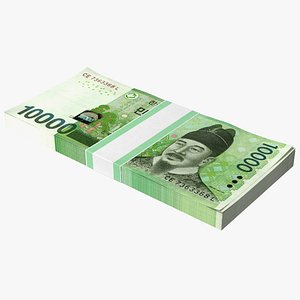 Korea Republic Won KRW 10000 Banknotes Bundle