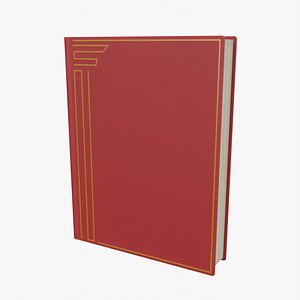 Red Book with Pattern