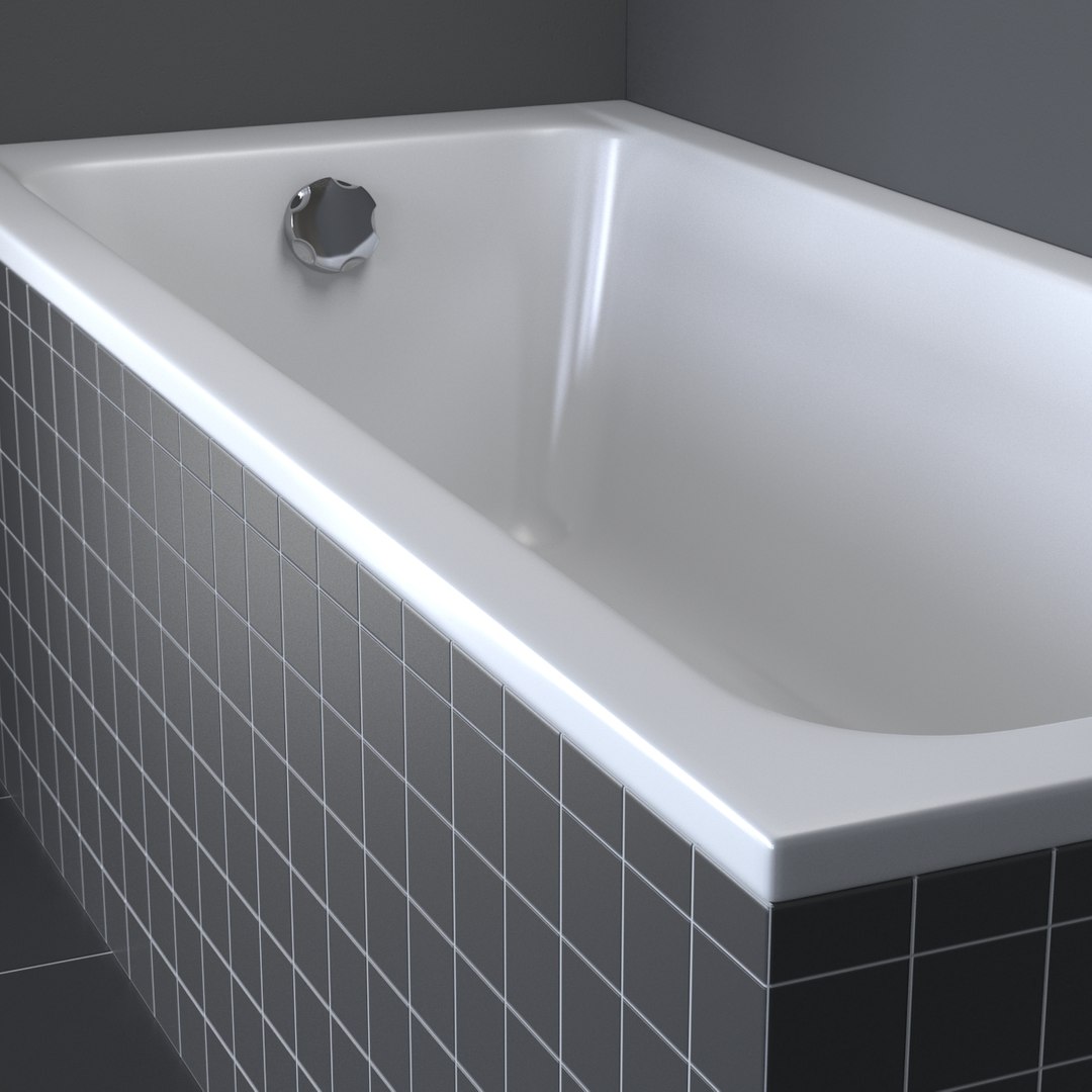 Photorealistic Duravit Dcode Bathtub Obj