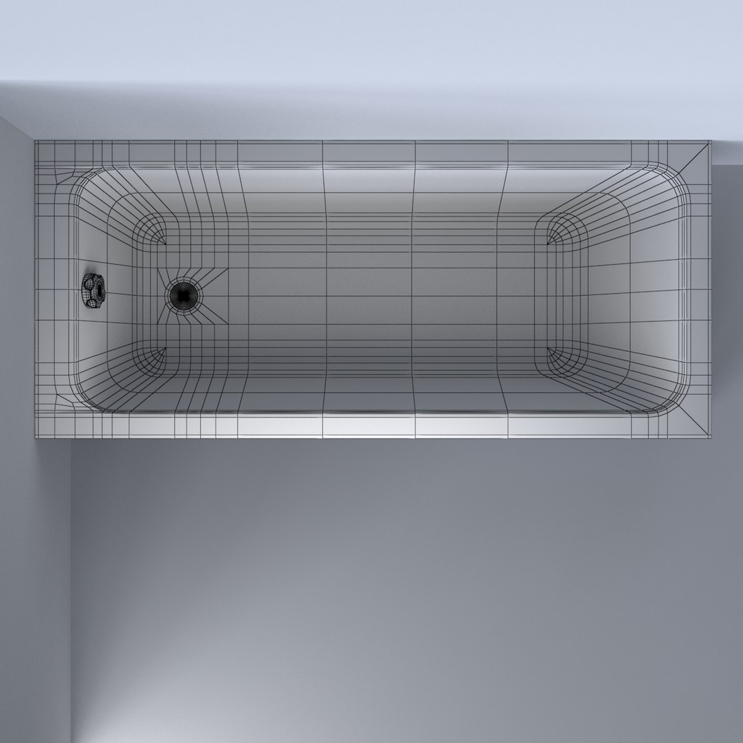 Photorealistic Duravit Dcode Bathtub Obj