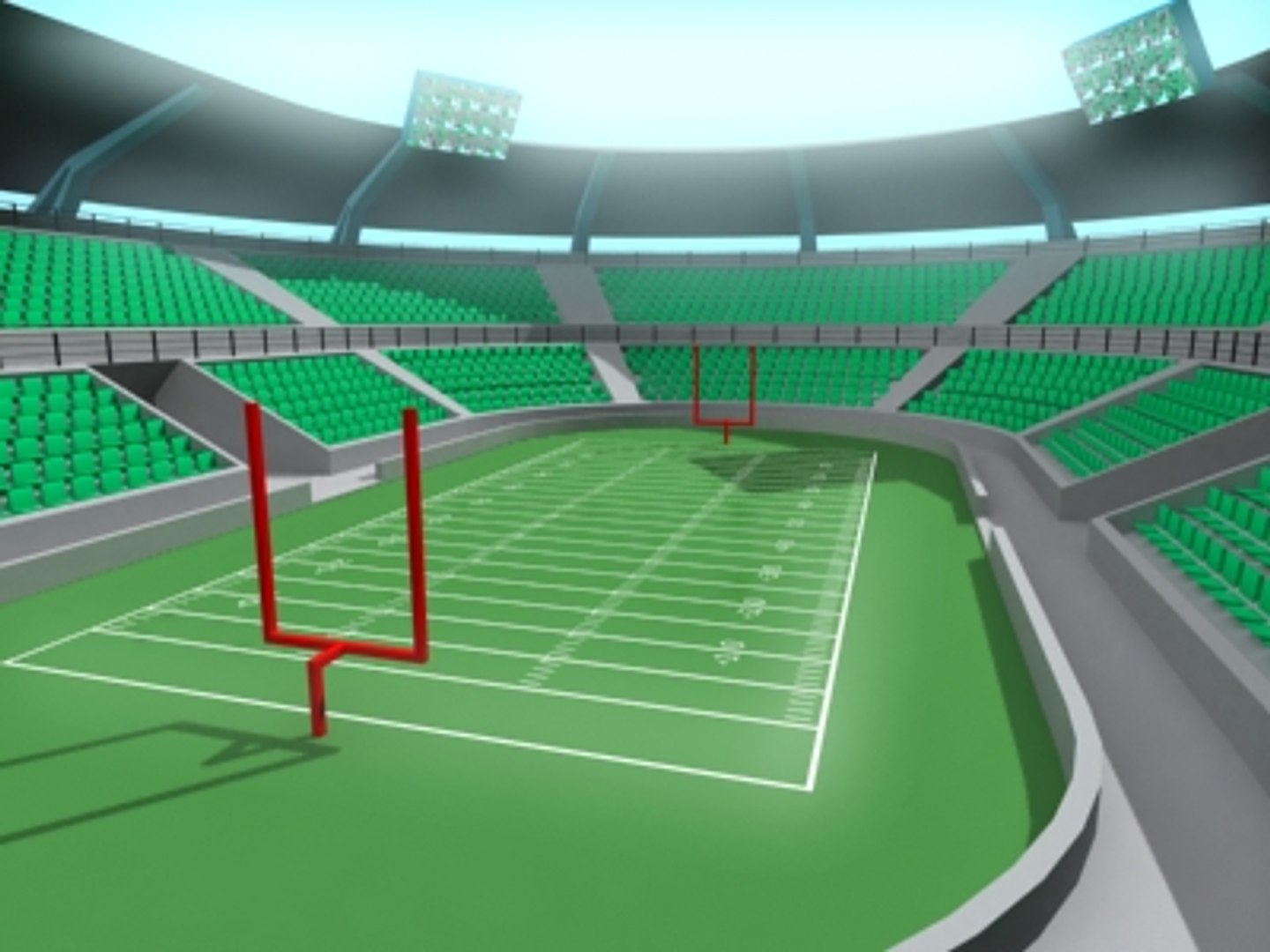 Football Stadium 3d Model