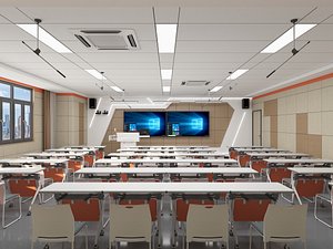 Smart classroom 2 3D model