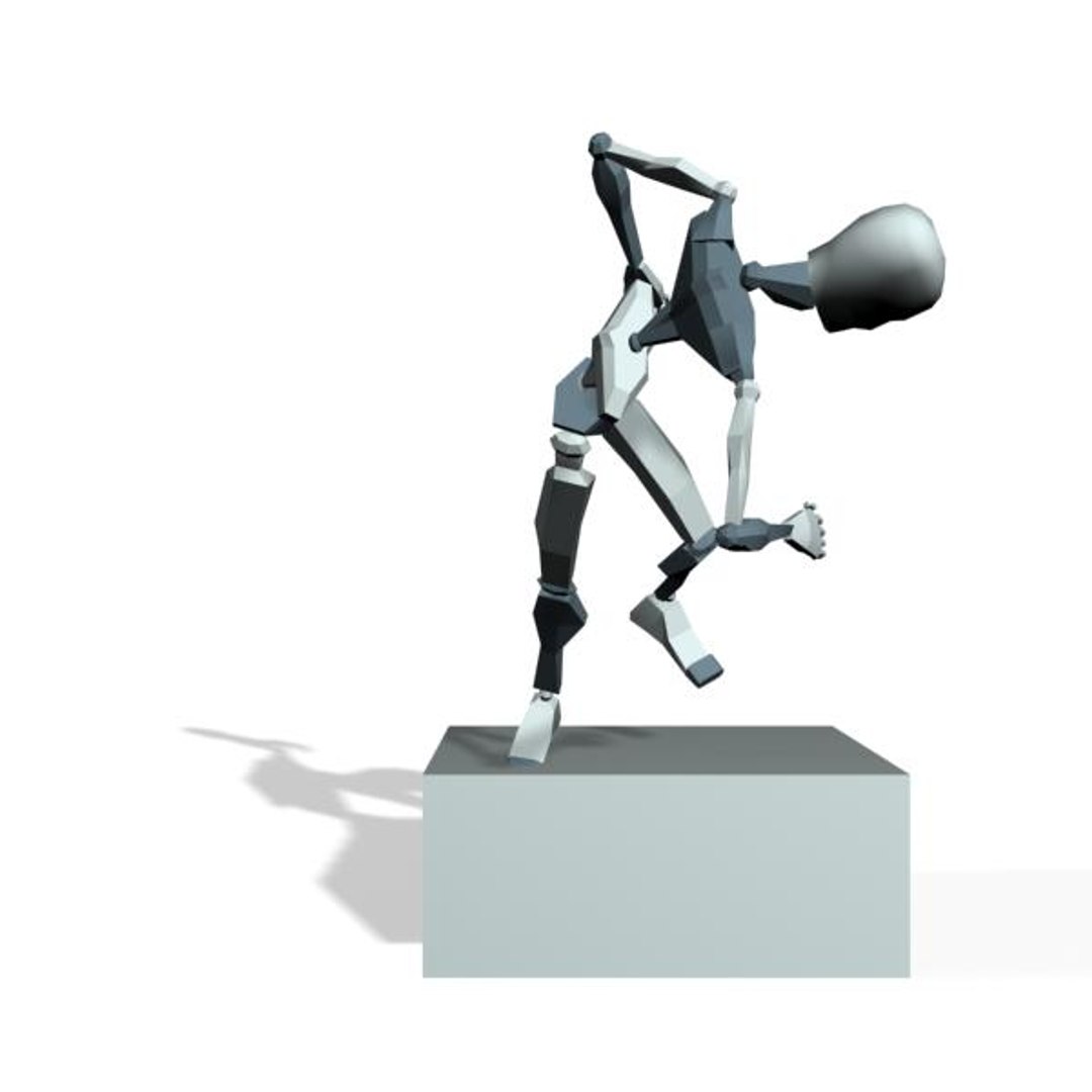 Motion Character Studio Biped soldier falling dead