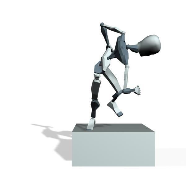 Motion Character Studio Biped soldier falling dead