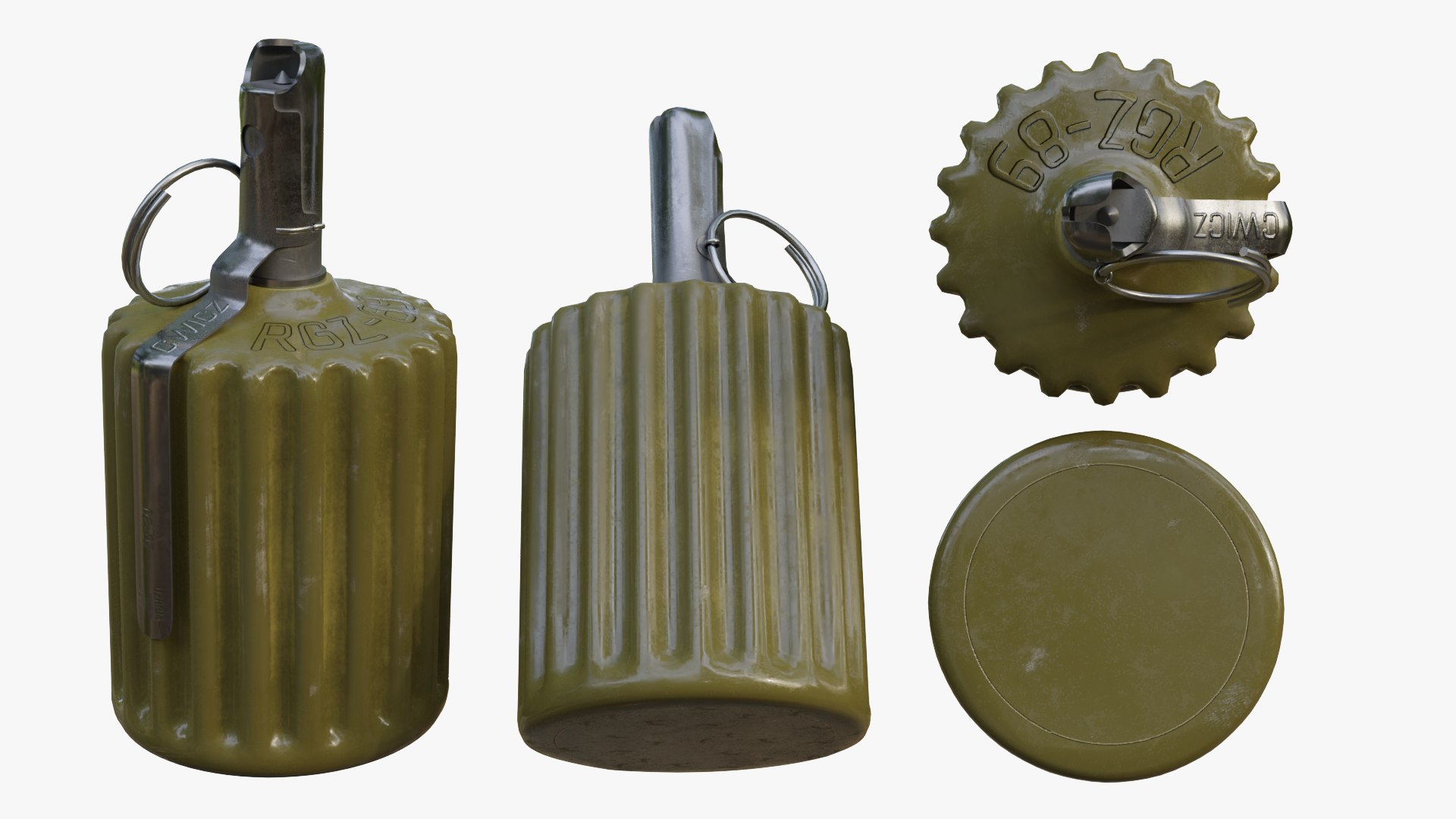 RGZ-89 Hand Grenade 3D Model - TurboSquid 2245115