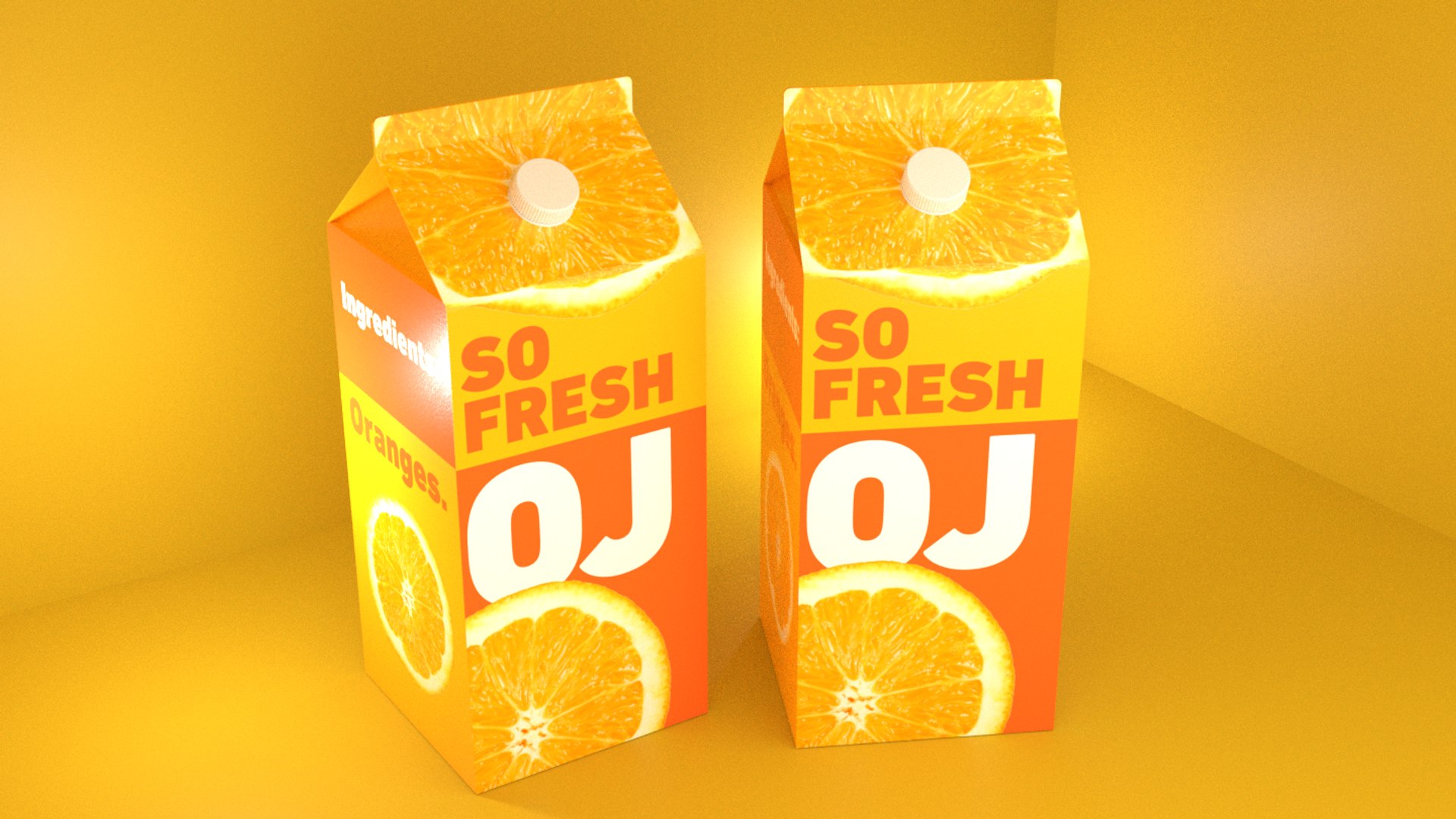 Orange juice carton model TurboSquid 1460938