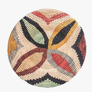 3D model Woven Wall Art Plate Multicolor