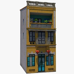 Yellow Townhouse 3D model