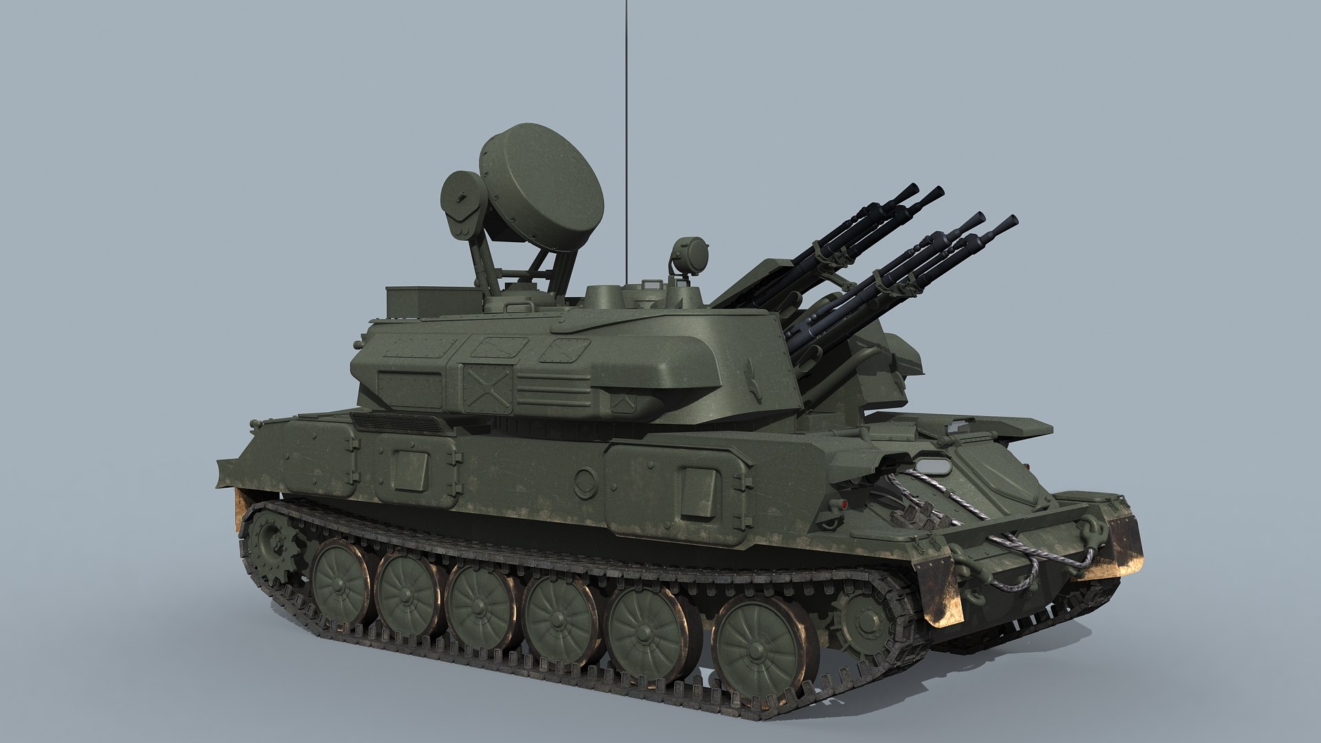 3d Model Russian Zsu-23-4 Shilka Zsu