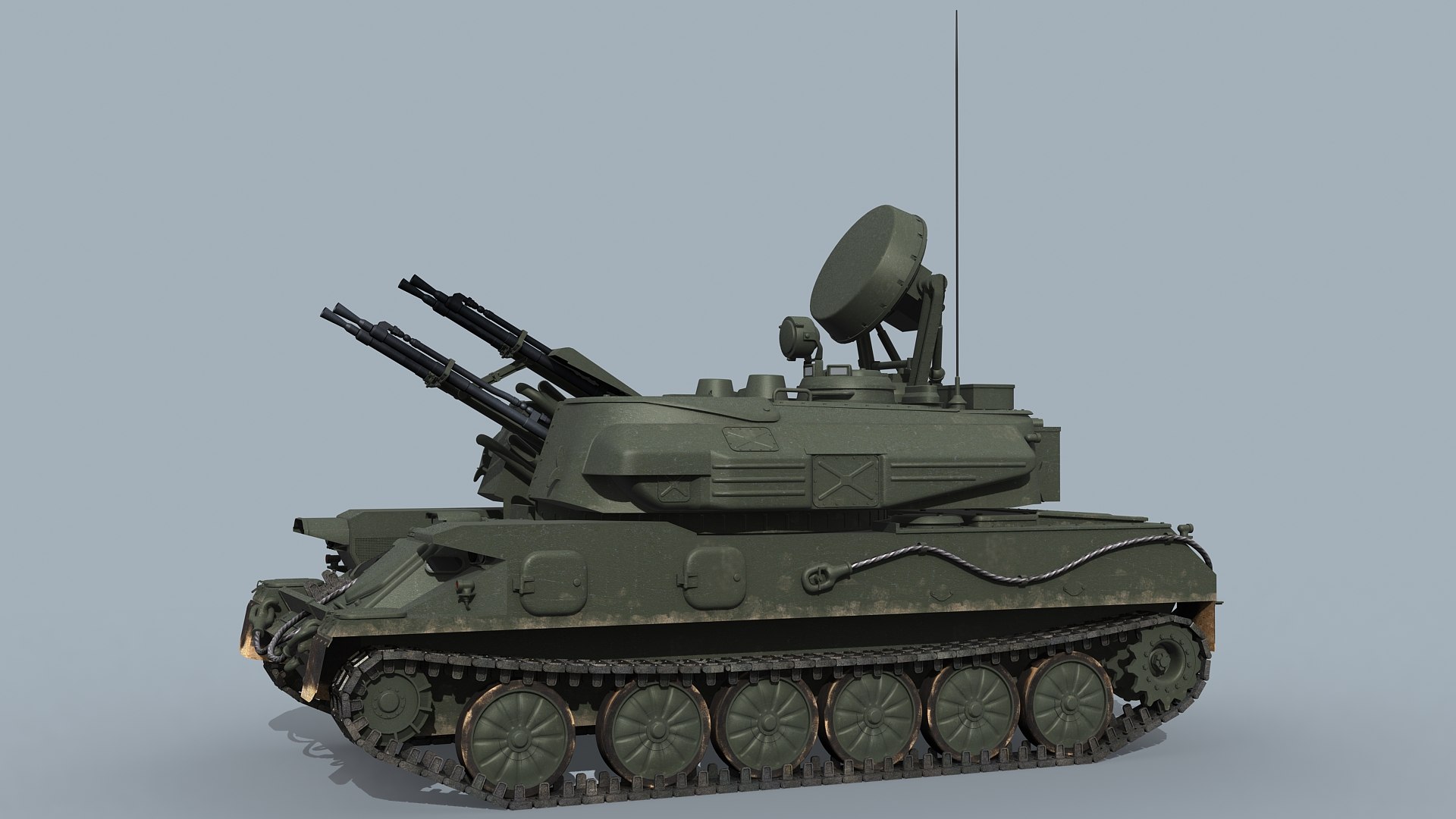 3d Model Russian Zsu-23-4 Shilka Zsu