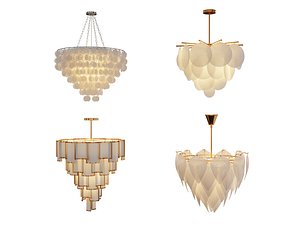 Collection of Modern Chandelier 3D model