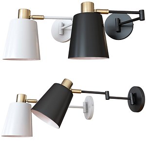 3D sconce light society ls-w306-bk model