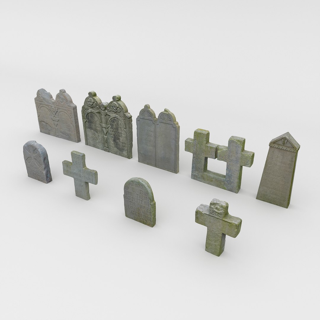 Old Tombstone Pack - 8K Textures Model - TurboSquid 1977250