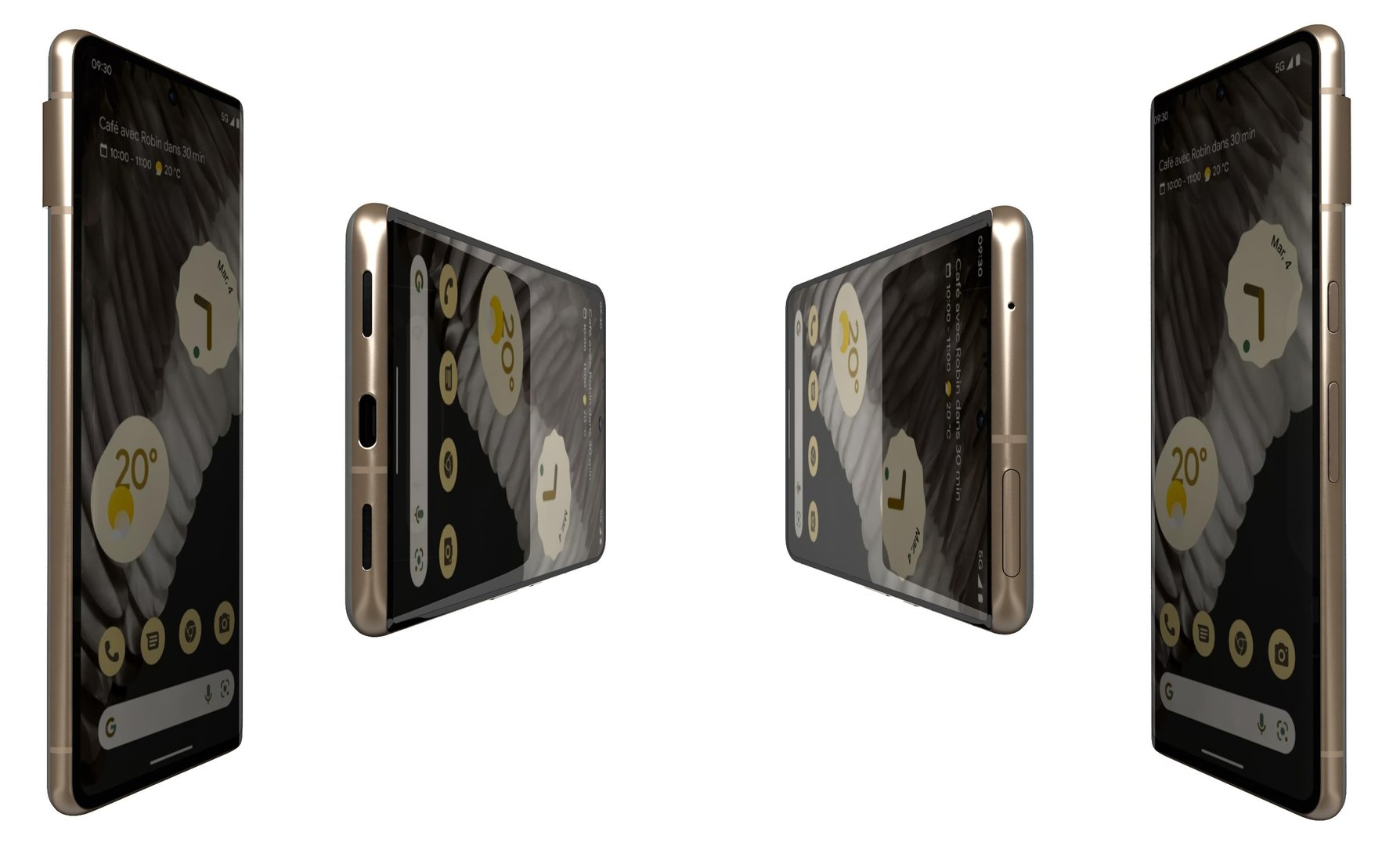 3D Model Google Pixel 7 Pro Hazel - TurboSquid 1974851