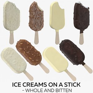ice creams stick - 3D model