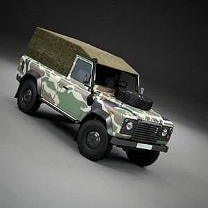 3d model pickup military