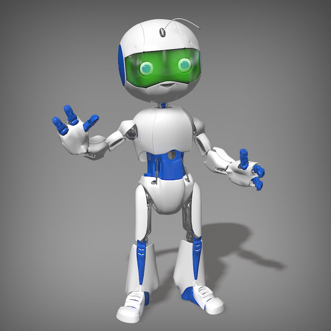 3d Cartoon Robot Boy