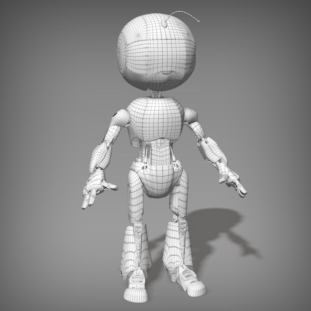 3d Cartoon Robot Boy