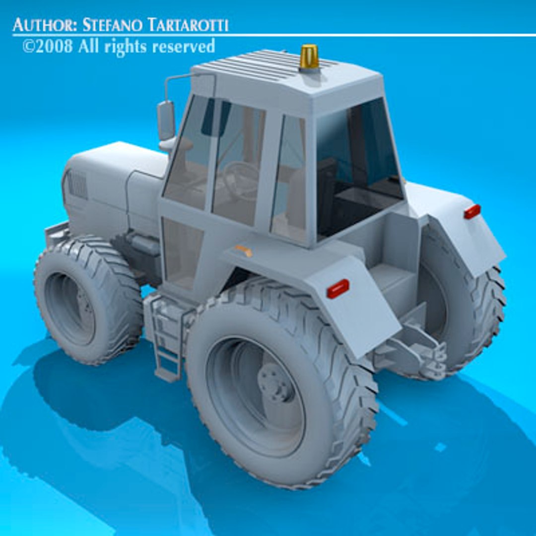 3d Farm Tractor Model