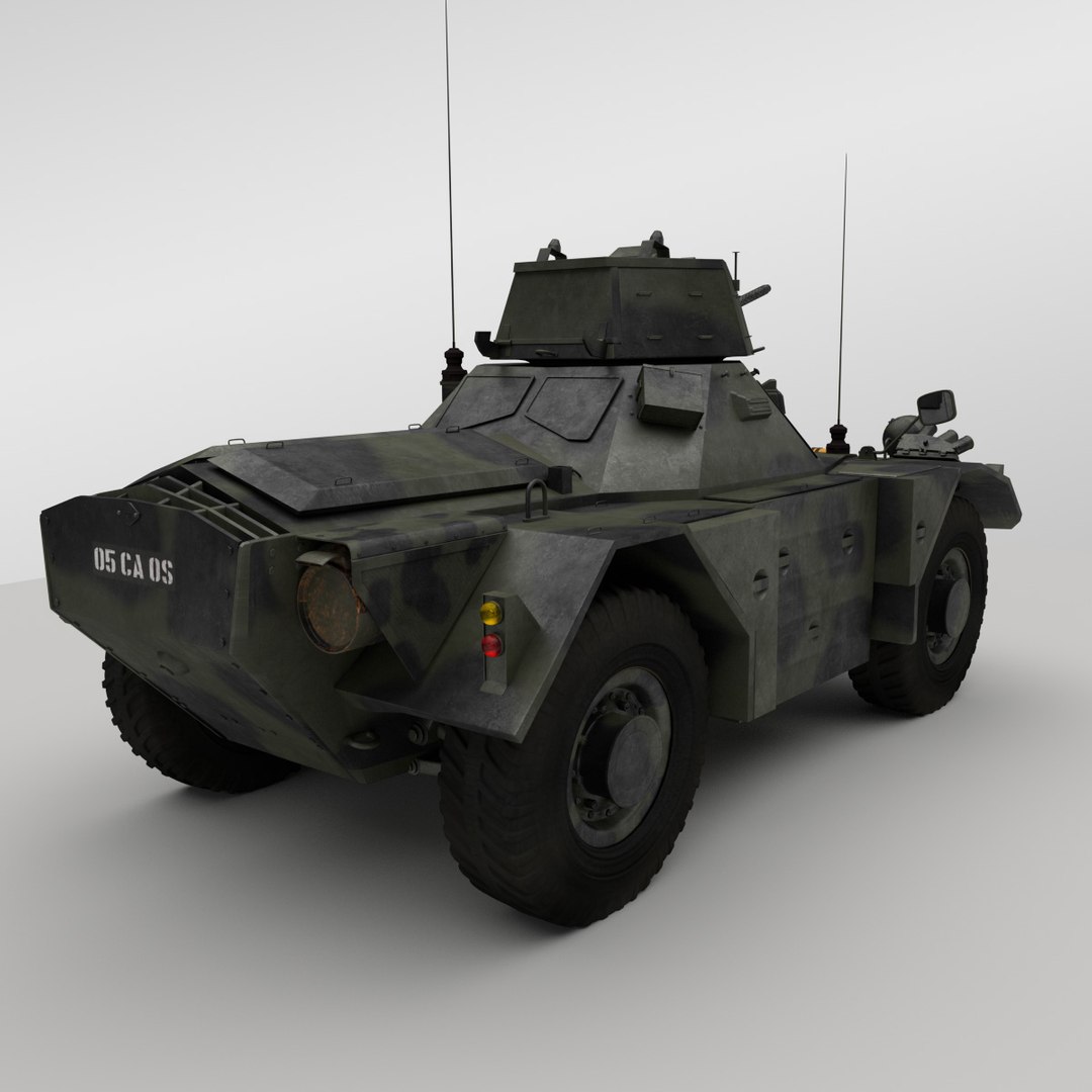 3d Daimler Ferret Armoured Car Model