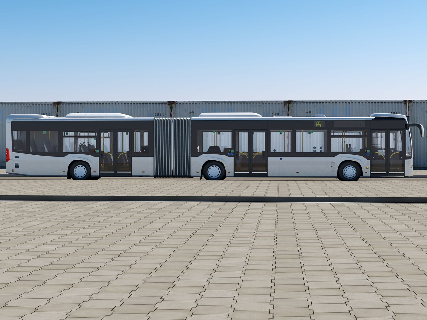 Articulated City Bus Model - TurboSquid 1475799