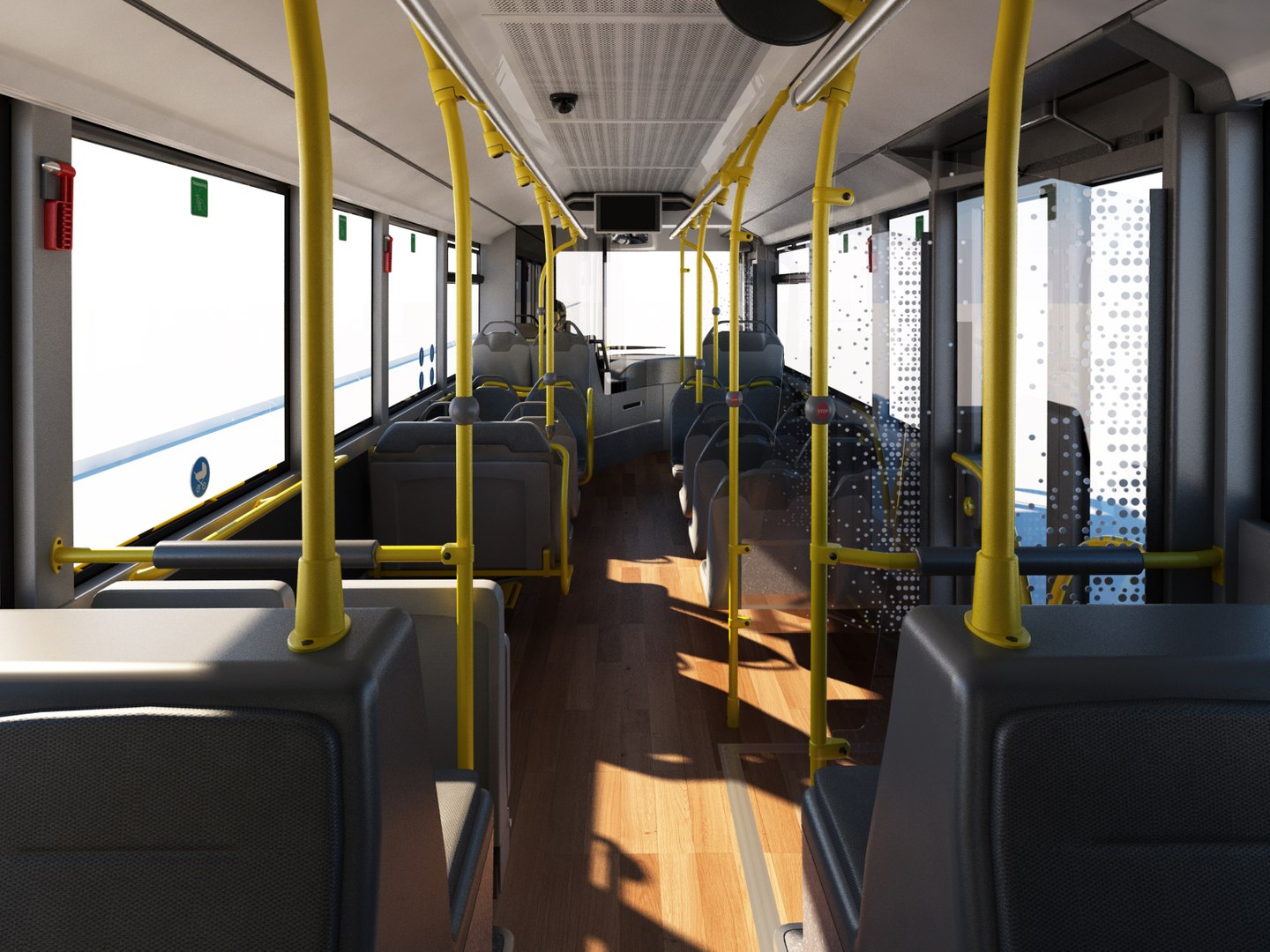 Articulated City Bus Model - TurboSquid 1475799
