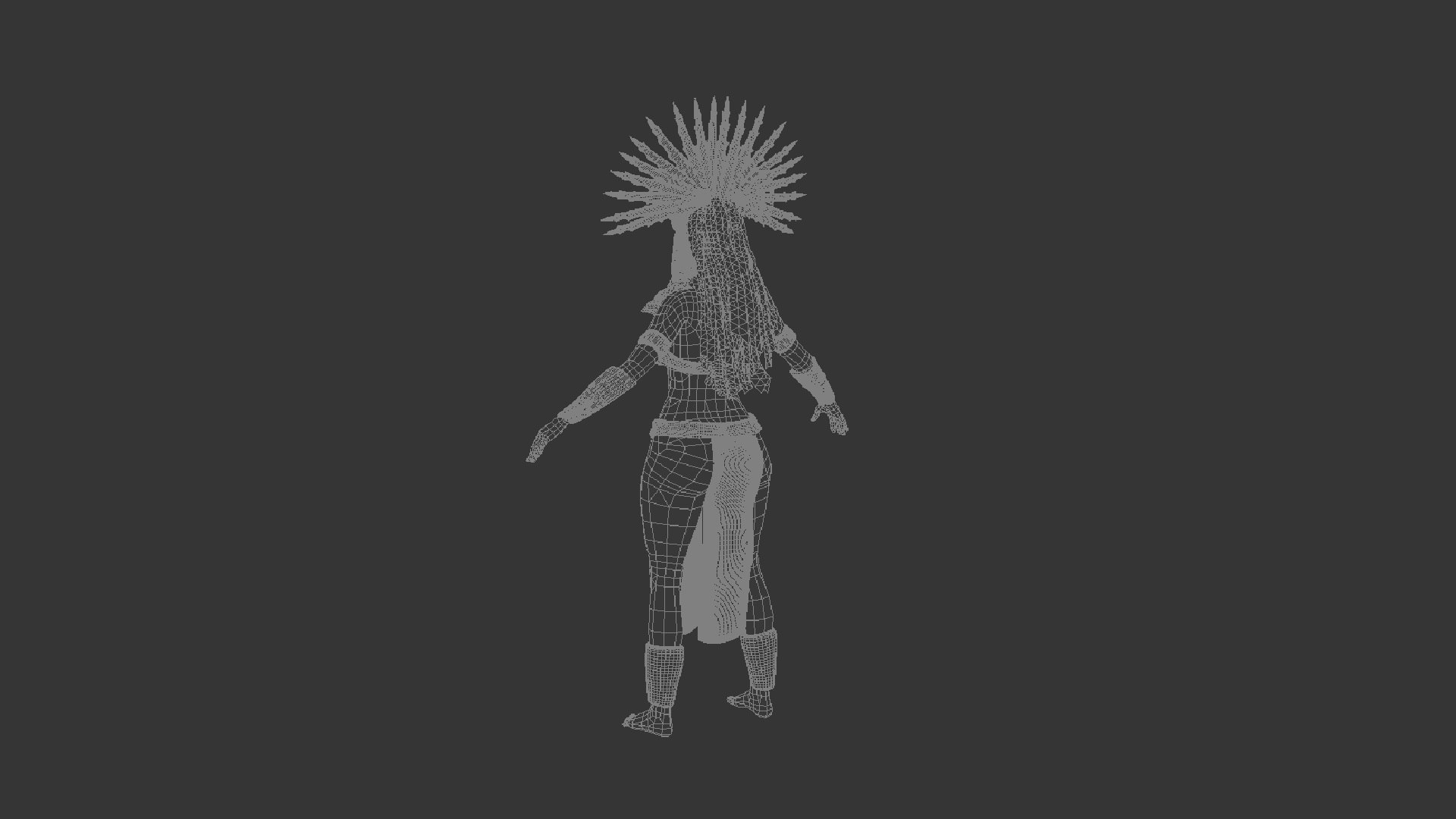 3D Model Aztec Woman - TurboSquid 2093206