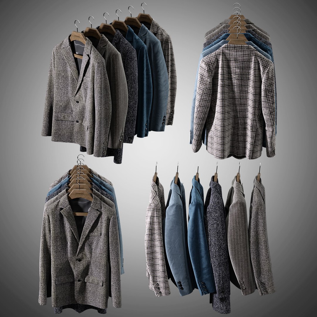Mens Jackets 3D Model - TurboSquid 1369617